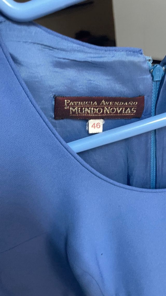 Vestido Pronovias Azul Talla M se regala falda