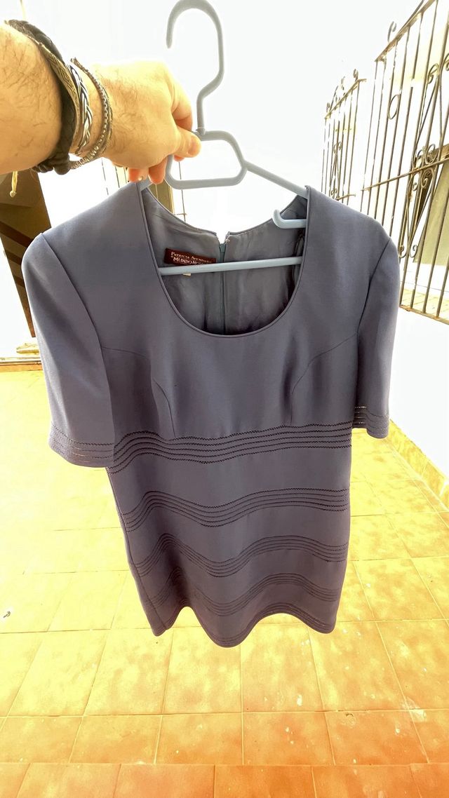 Vestido Pronovias Azul Talla M se regala falda