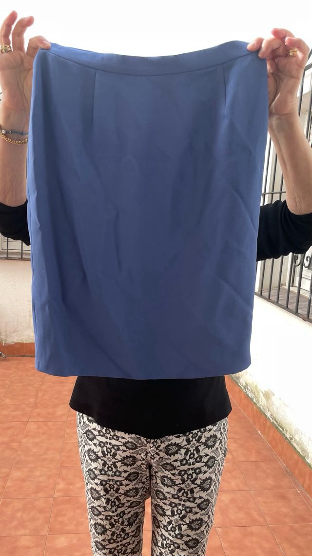 Vestido Pronovias Azul Talla M se regala falda