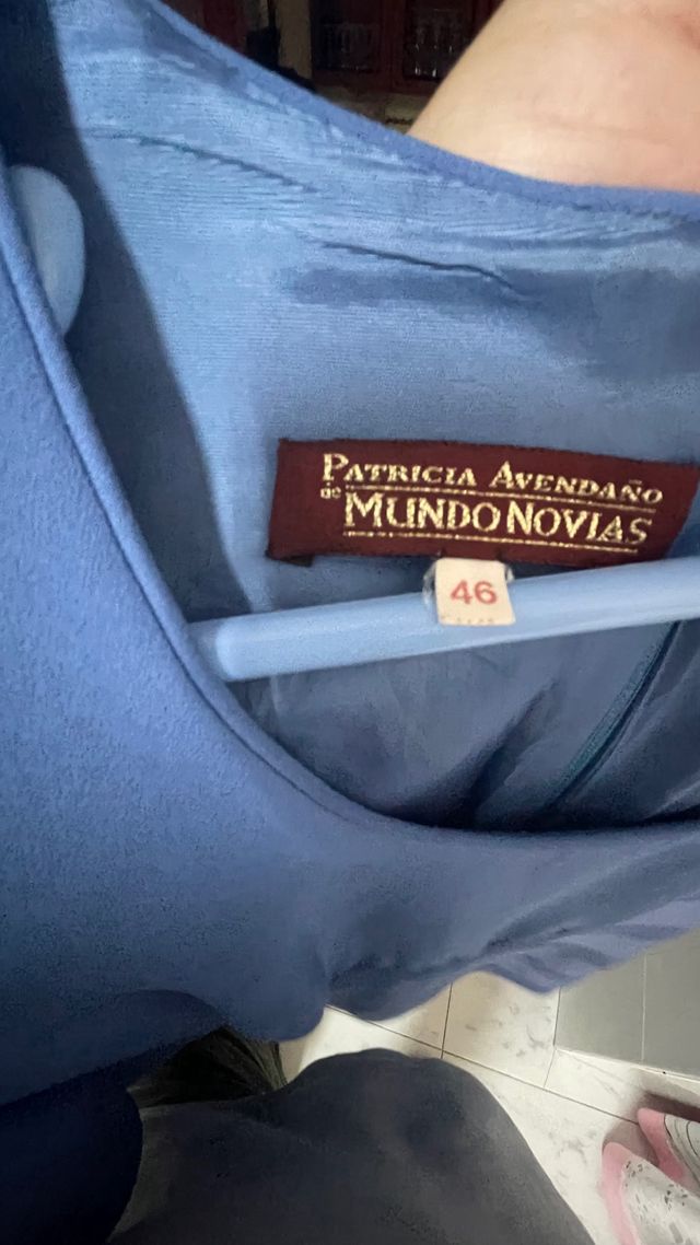 Vestido Pronovias Azul Talla M se regala falda