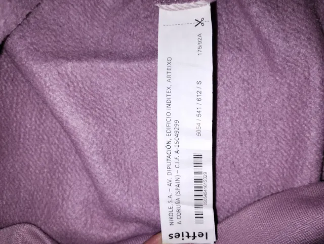 Sudadera rosa talla S