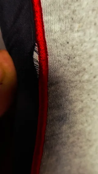 Sudadera Majestic Yankees Gris Roja