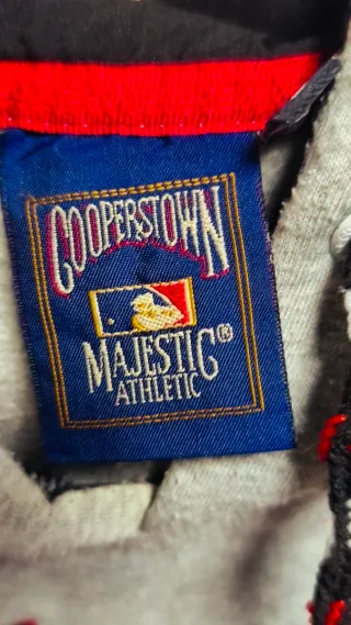 Sudadera Majestic Yankees Gris Roja