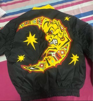 Cazadora Bomber Valentino Rossi Negra y Amarilla