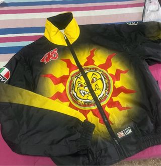 Cazadora Bomber Valentino Rossi Negra y Amarilla
