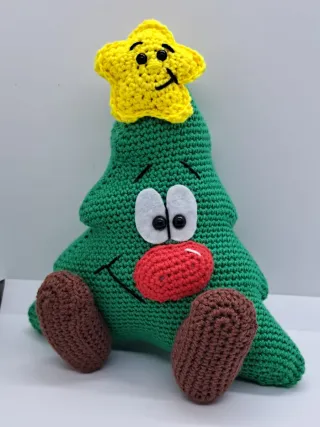 Pupazzo Albero di Natale uncinetto