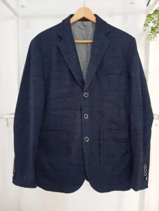 Blazer azul hombre