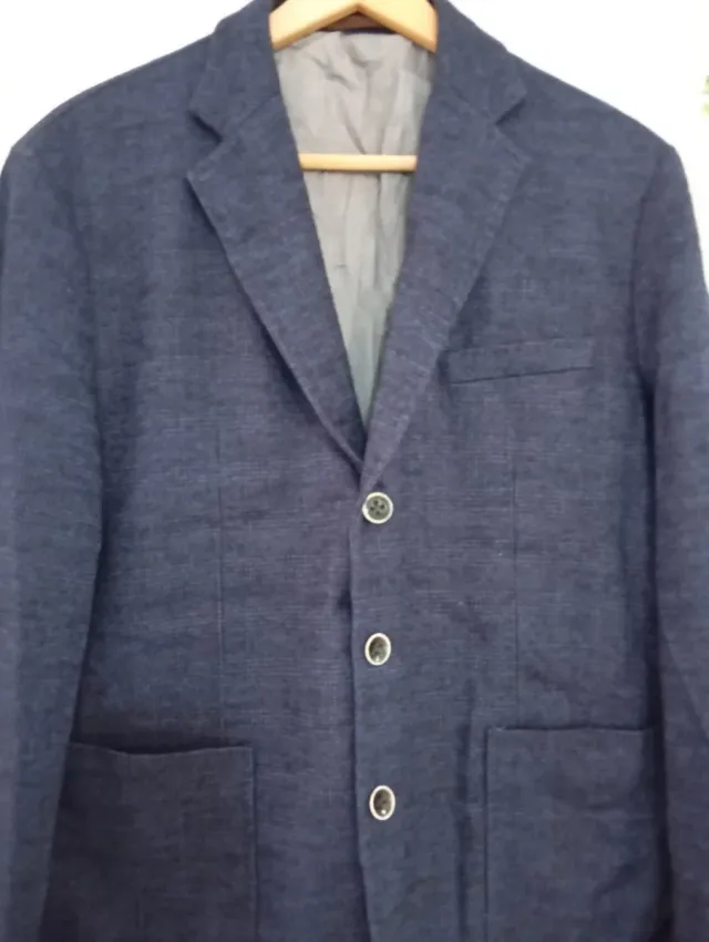 Blazer azul hombre