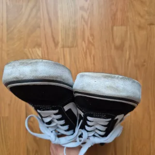 Vans T38 Zapatillas Negras y Blancas