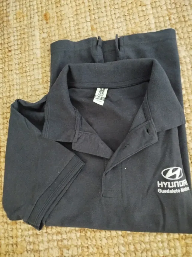 Polo Hyundai Hombre Manga Corta Azul Marino