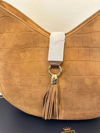 Bolso Fairfax & Favor Beige/Marrón Piel