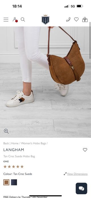 Bolso Fairfax & Favor Beige/Marrón Piel