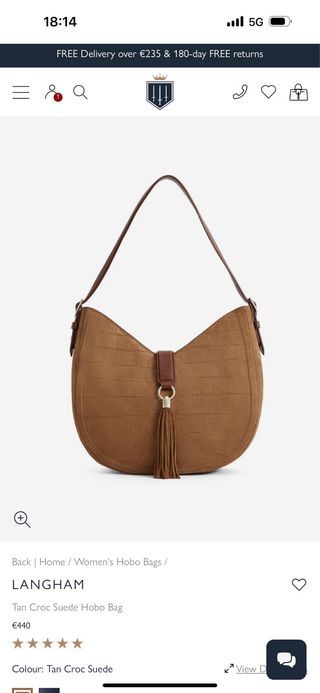 Bolso Fairfax & Favor Beige/Marrón Piel