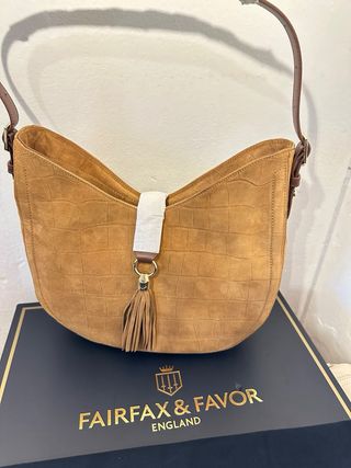 Bolso Fairfax & Favor Beige/Marrón Piel