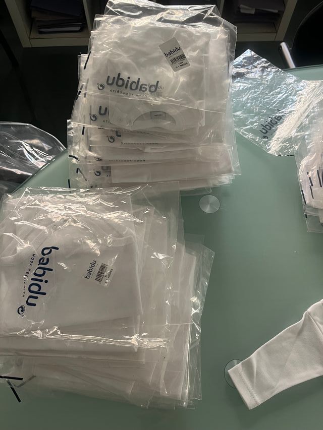 Lote 92 bodies bebé blancos Babidu nuevos