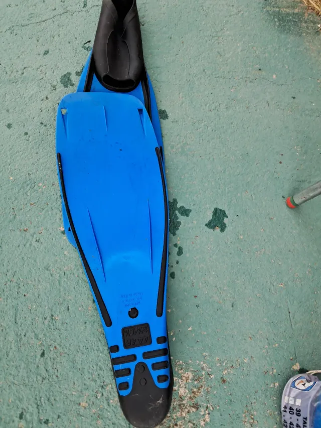 Aletas de submarinismo azules