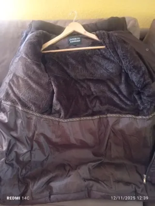 Cazadora Zara Blanc Marrón