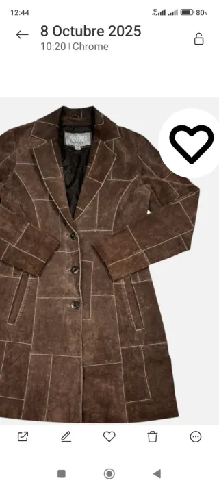 Gabardina hombre marrón ajustada