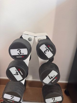 Juego Mancuernas Reebok 3, 4, 7 y 9 Kg yketerbell