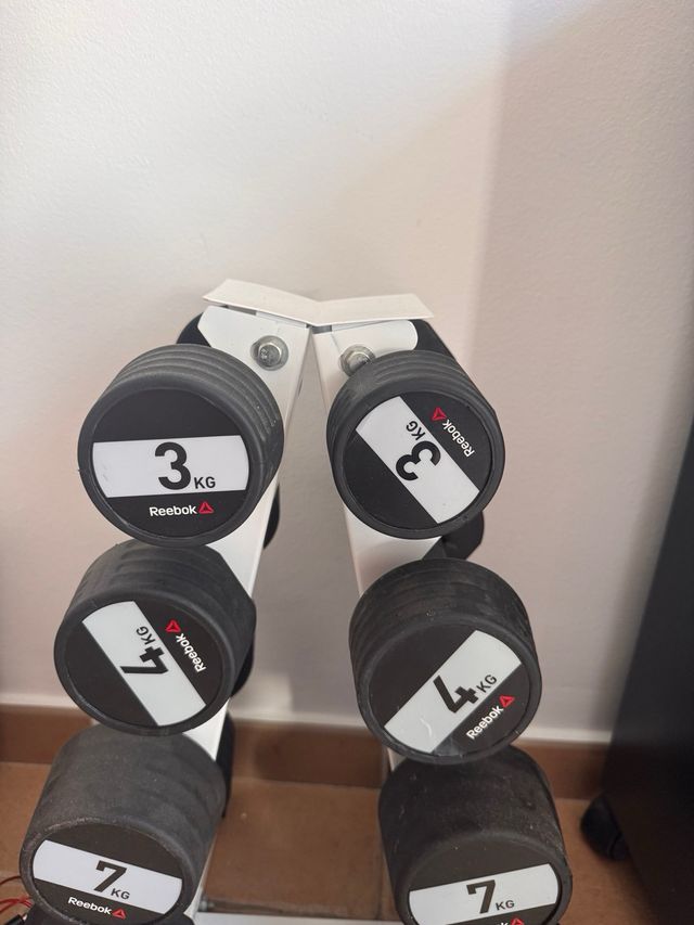 Juego Mancuernas Reebok 3, 4, 7 y 9 Kg yketerbell