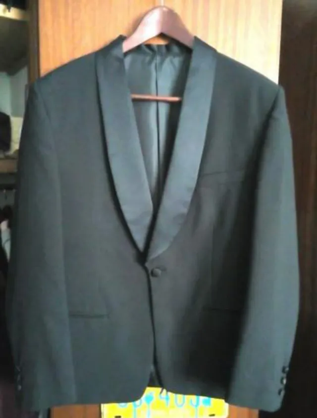 Blazer de smoking negro talla 54