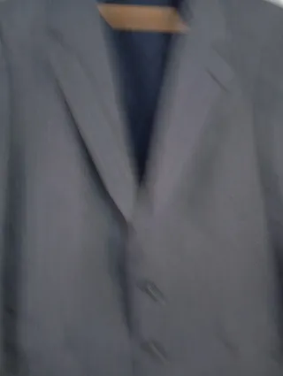 Blazer de rayas gris hombre