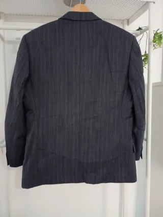 Blazer de rayas gris hombre