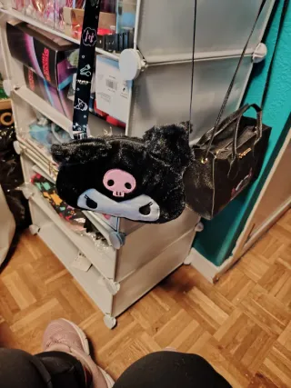 Bolsos niña gris y amarillo