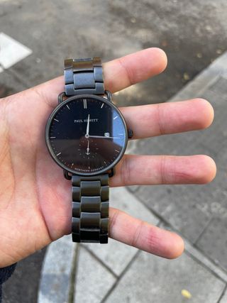 Reloj Paul Hewitt Negro y Plateado