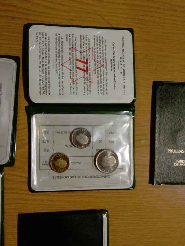 Pruebas Numismáticas Españolas 1977 5 un x 10€