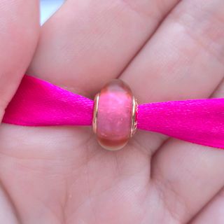 CHARM MURANO ROSA ROSE GOLD