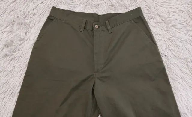 Pantalón recto mujer verde
