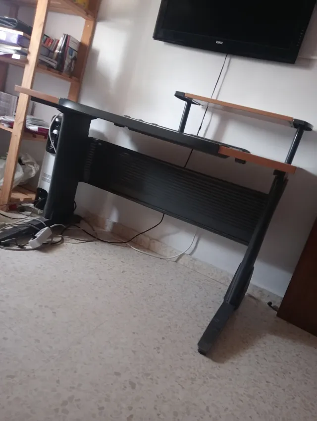 Escritorio madera doble altura