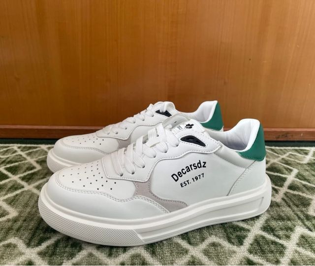 Scarpe uomo bianche e verdi n. 40