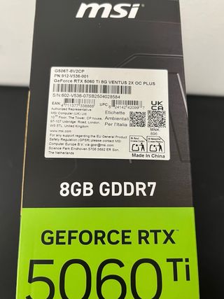 MSI RTX 5060 Ti Ventus 2X OC Edition