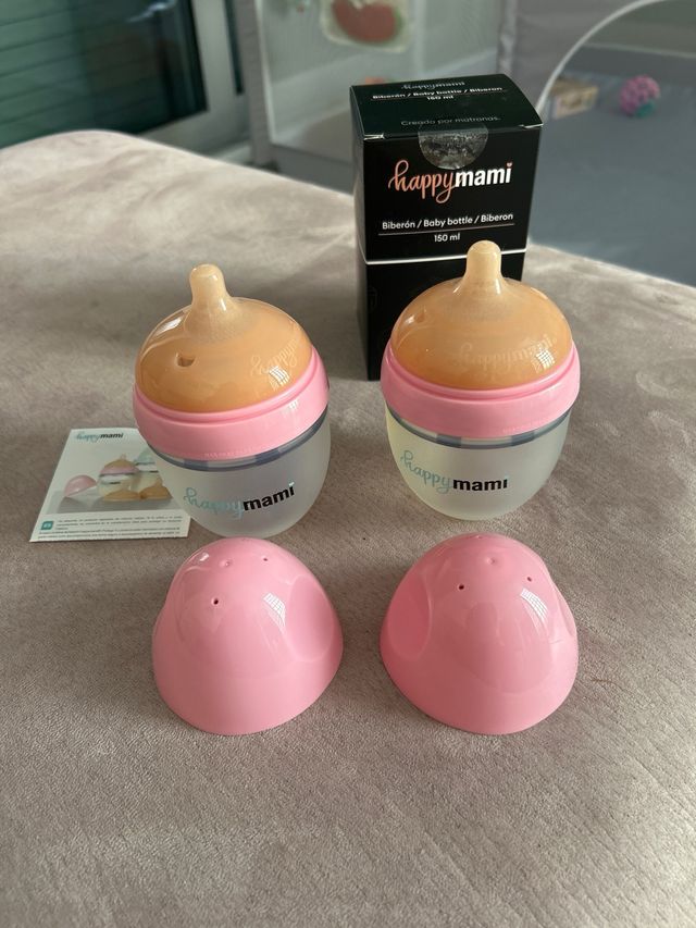 2 Biberones Happy Mami 150 ml
