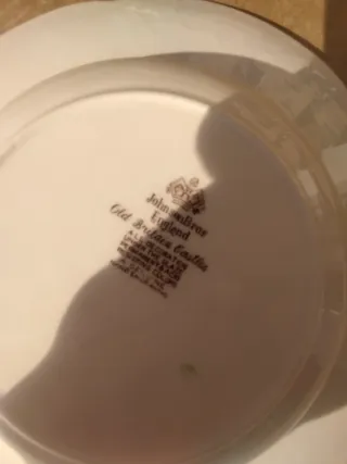 Piatto inglese decorato castello