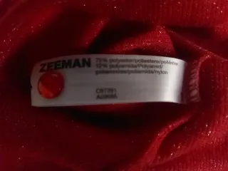 Completo bimba natalizio 2 anni rosso e nero