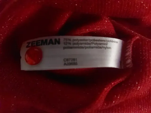 Completo bimba natalizio 2 anni rosso e nero