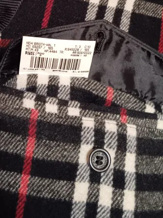 Trenca de lana Burberry Negra Hombre