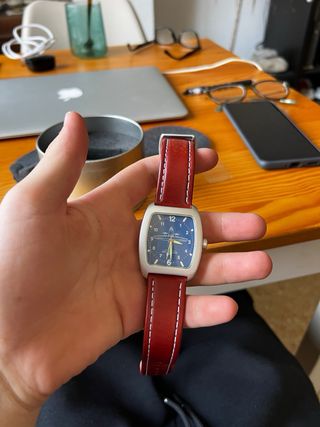 Alenia Aeronautica Reloj Cuero Marrón