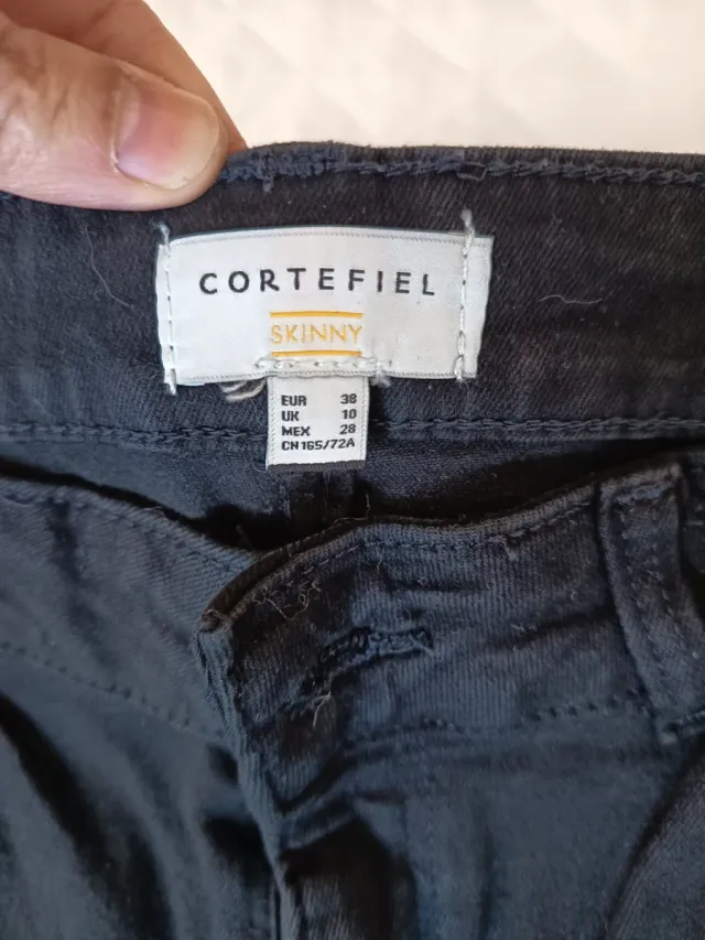 Vaqueros Skinny Negros Talla 38