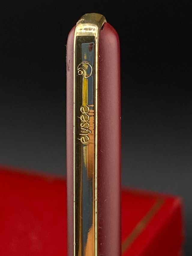 Bolígrafo Elysse Burdeos y Dorado