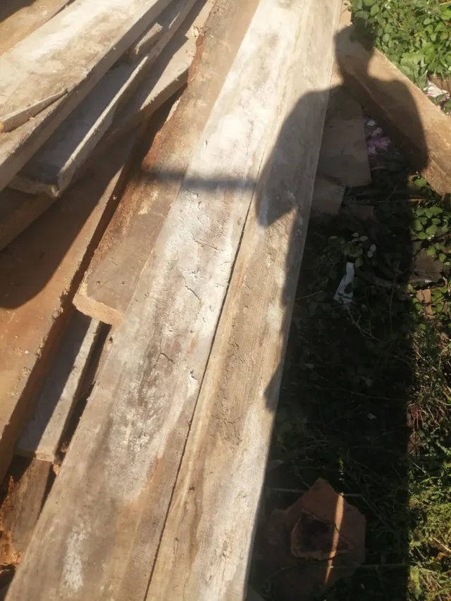 Tablones de madera en buen estado