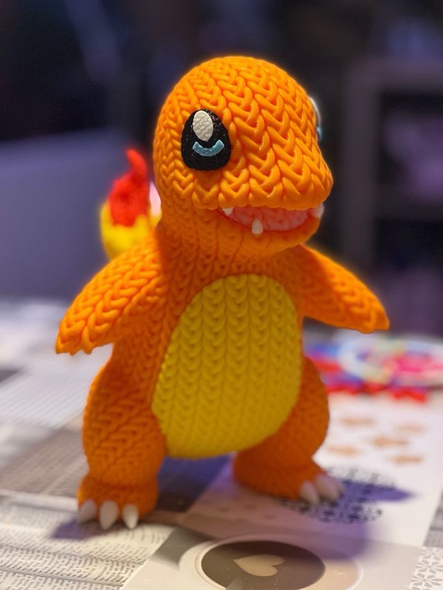 Charmander tejido a mano