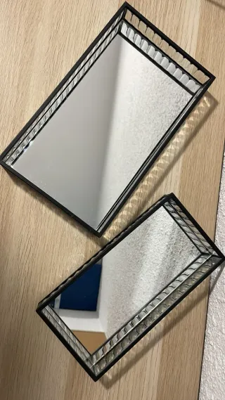 Bandejas decorativas de cristal