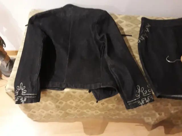 Conjunto Kenzo Denim Negro y Dorado