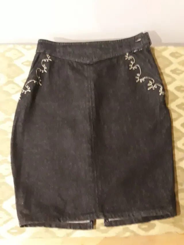 Conjunto Kenzo Denim Negro y Dorado