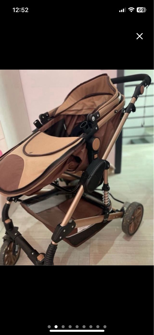 Carrito de bebé 3 piezas