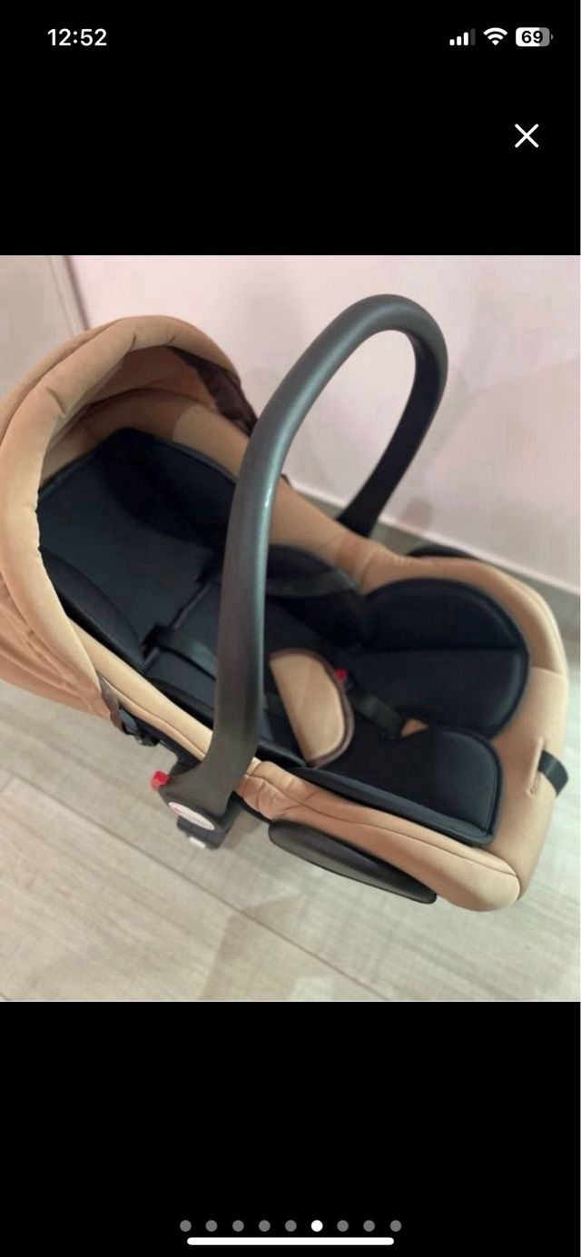 Carrito de bebé 3 piezas